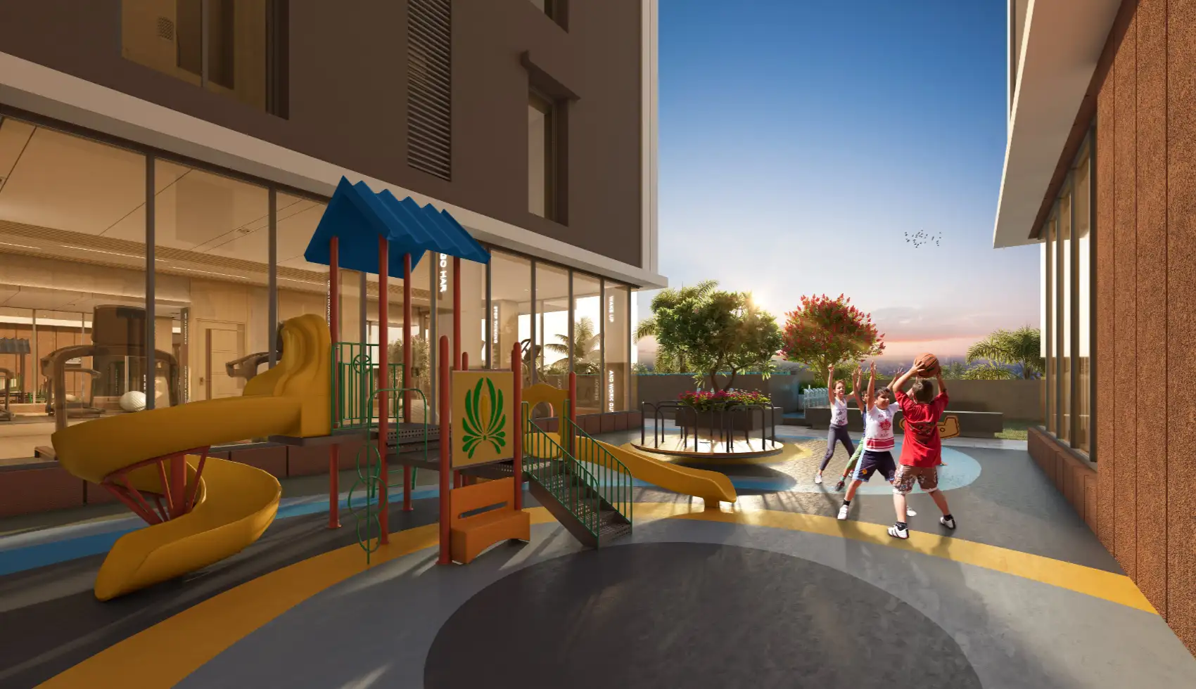 Kids play area.